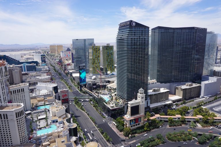High rise developments on Las Vegas Strip